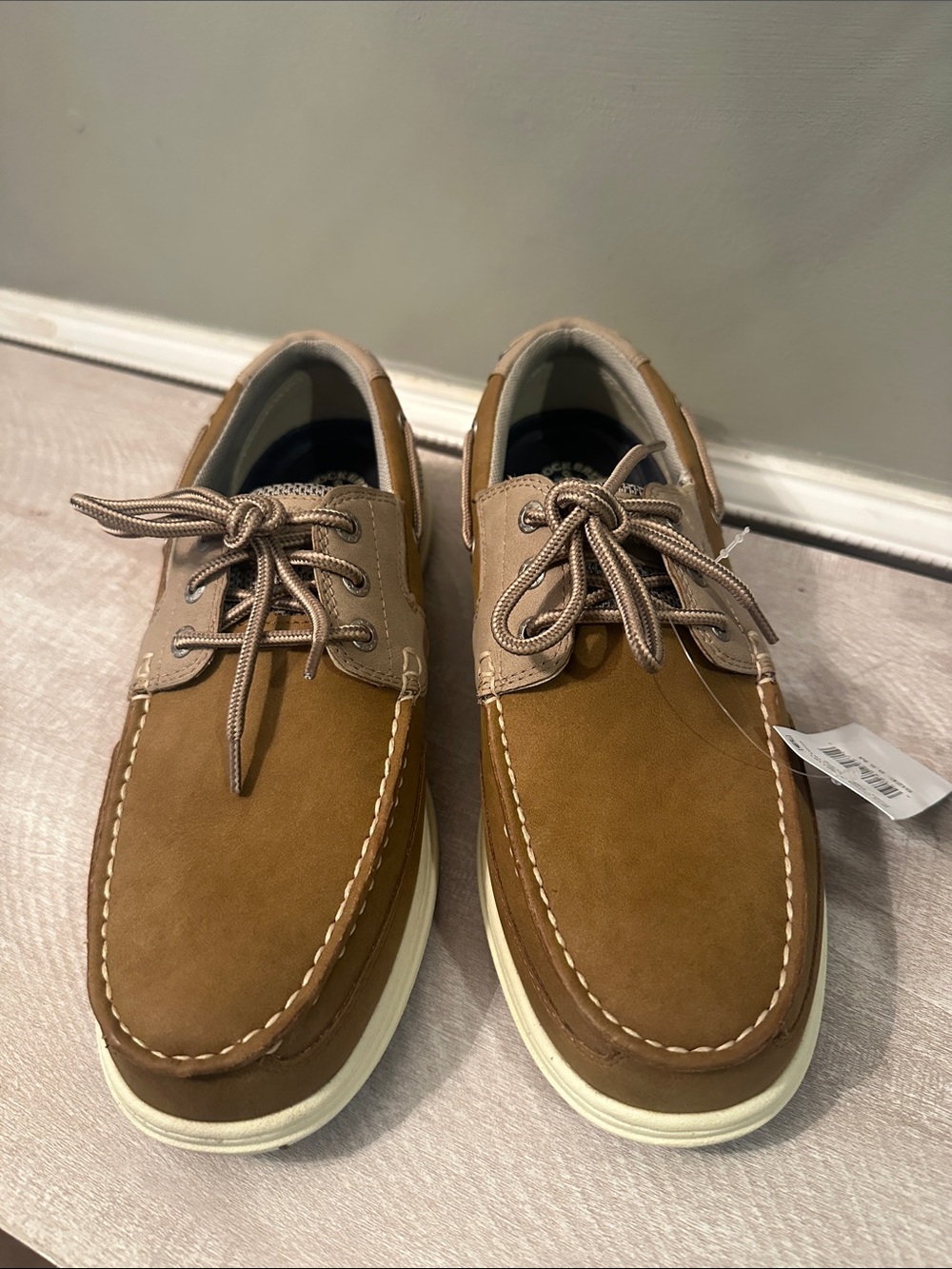Dockers Men's Two-Tone Brown and Tan Boat Shoes